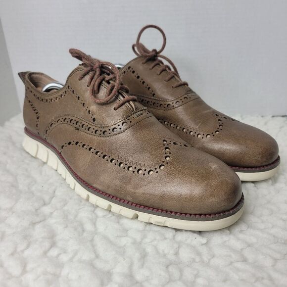 Cole Haan Zerogrand C25556 Men's Oxford Shoes Size 11 Brown Lace-Up - Picture 1 of 10